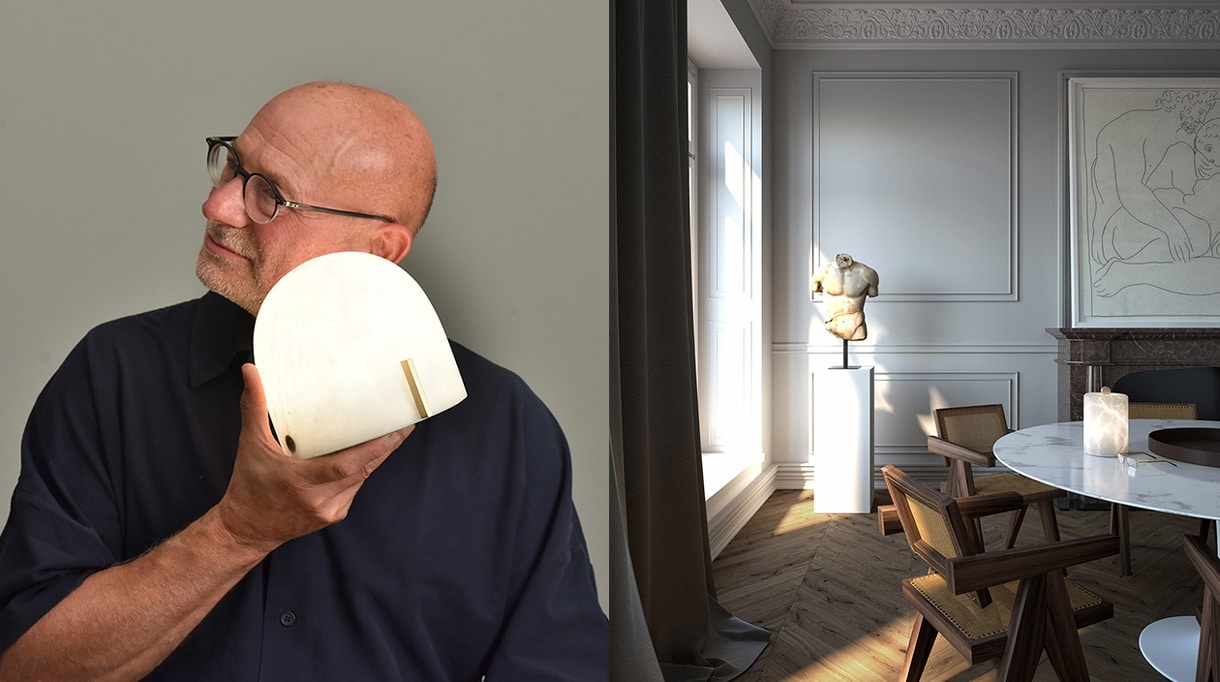 atelier alain ellouz - autonomous alabaster lamp - signatures singulieres magazine