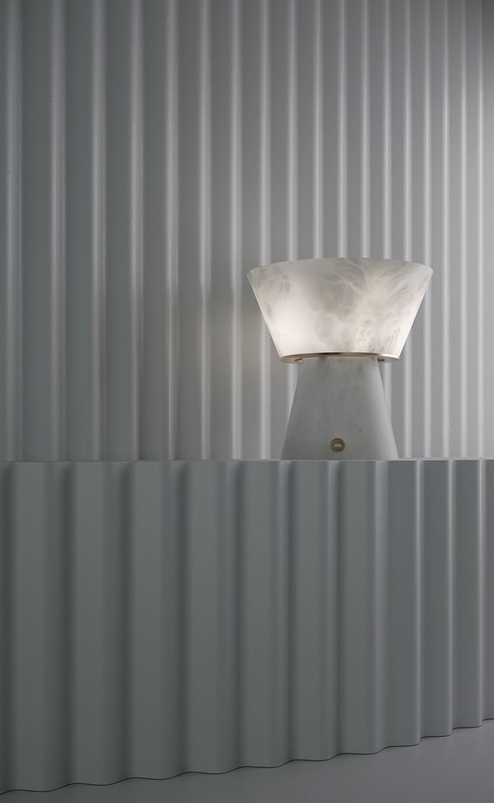 alain ellouz edition - autonomous alabaster lamp - Chaise Lounge LC4, Le Corbusier - signatures singulieres magazine
