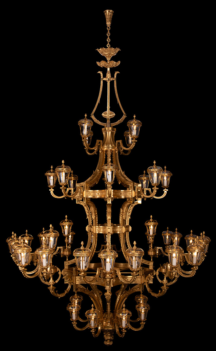 remy garnier - chandelier in bronze - signatures singulieres magazine