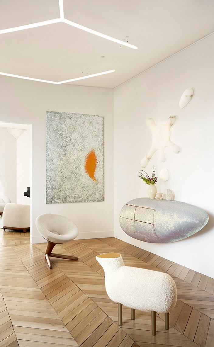 fabric pierre frey ;interior design - franck genser