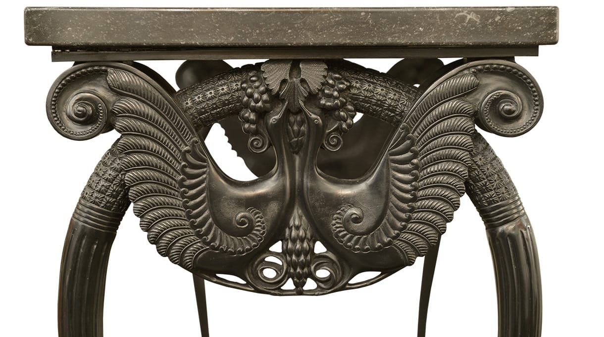 bronze console -tisserant art et style