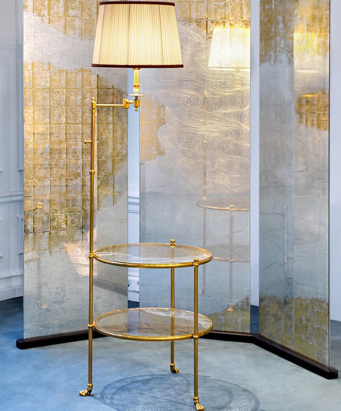 bronze design floor lamp - ulgador