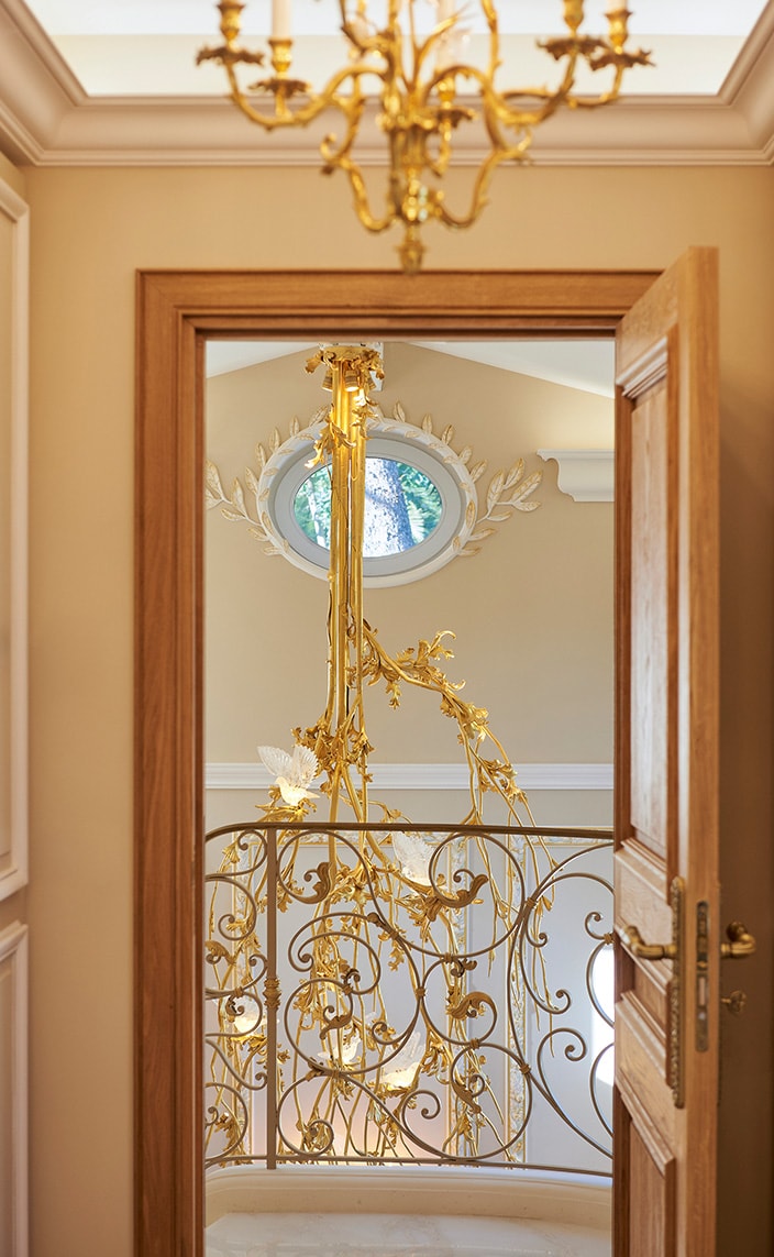 contemporary bronze chandelier